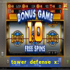 tower defense x: beta codes